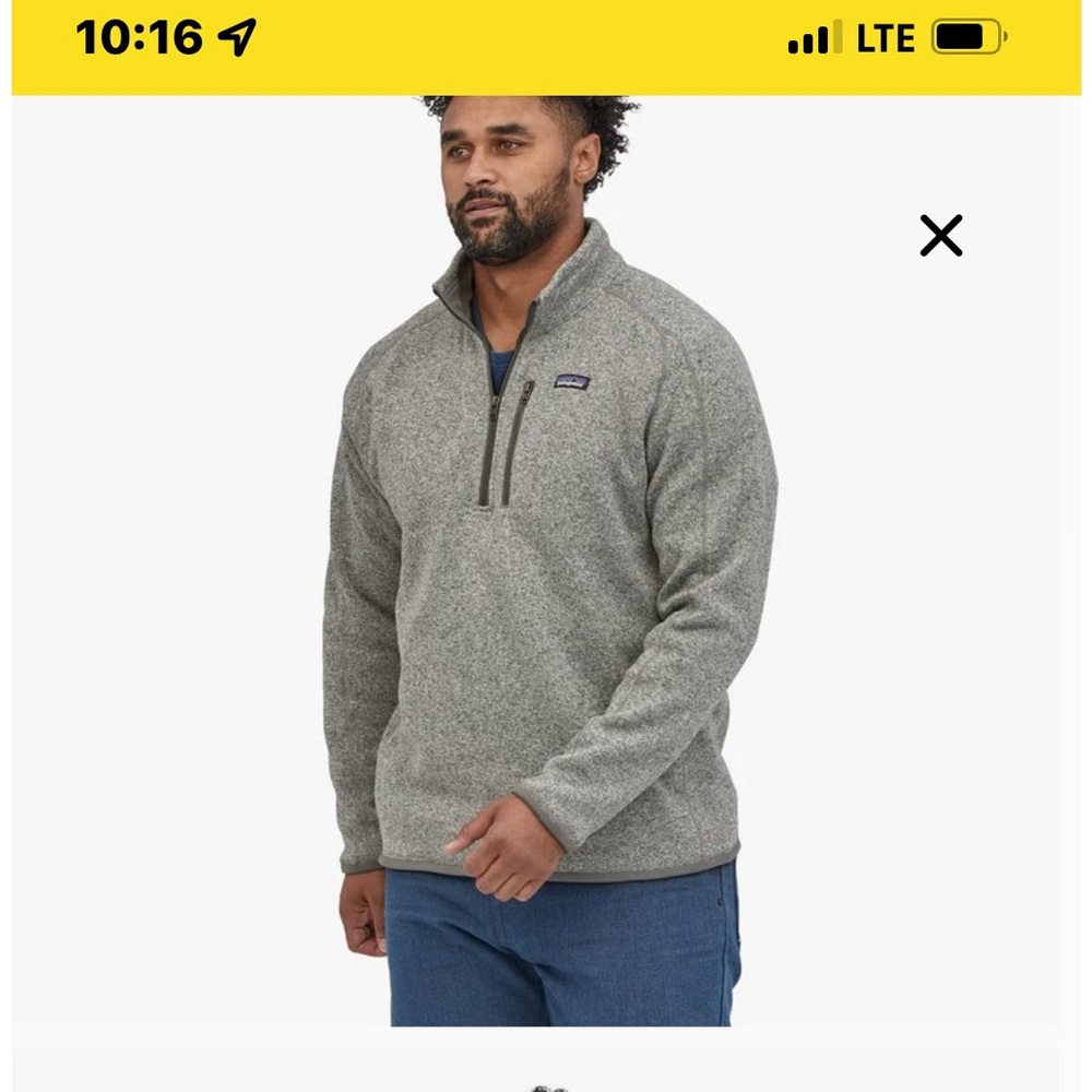 PATAGONIA BETTER SWEATER 1/4 ZIP - STONEWASH (25523STH)